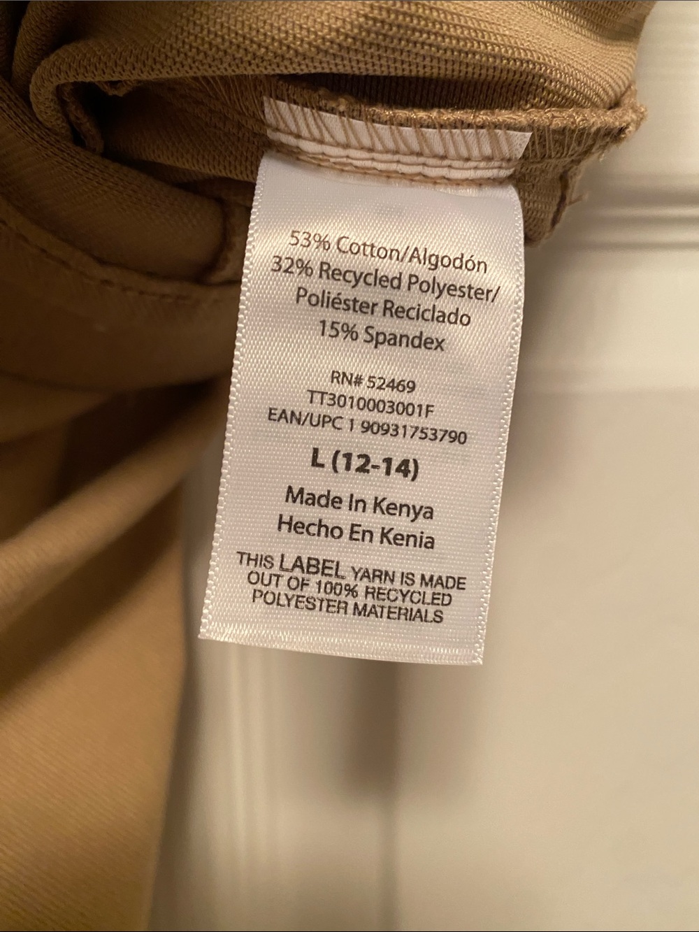 Time and Tru High-Rise Skinny Jeggings Bundle of 2 in Khaki…size L (12-14) - Picture 4 of 6